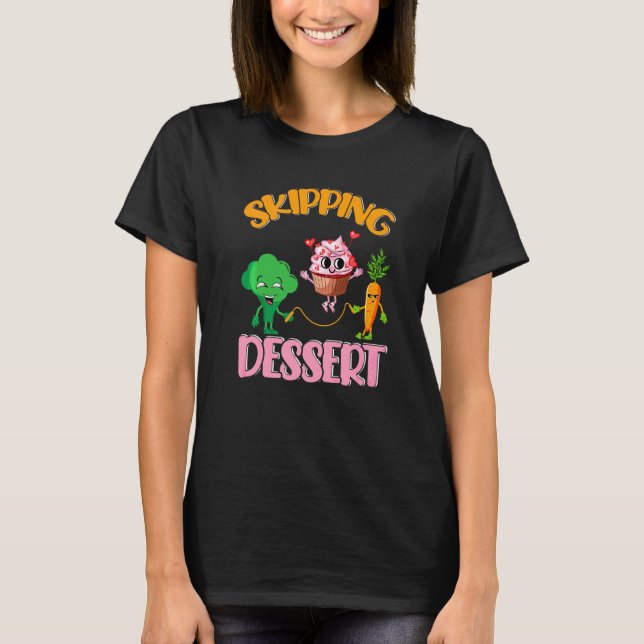 Mat Puns Broccoli Morot Cupcake T Shirt (Framsida)