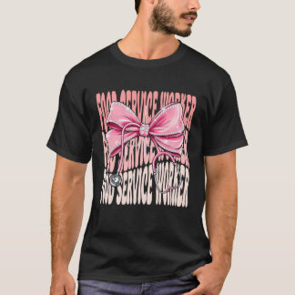 Mat Servicearbetare Vardag för Kvinnor Rosa Coquet T Shirt