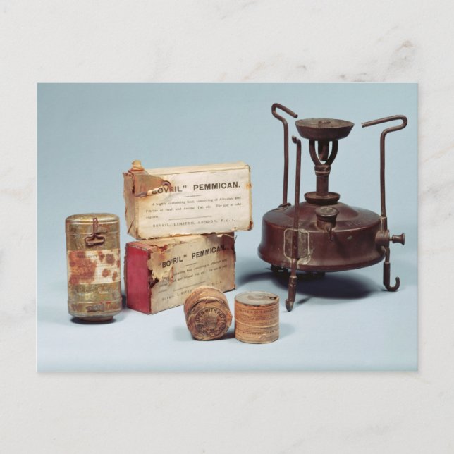 Mat som tas på Scott's Antarktis expedition Vykort (Framsida)