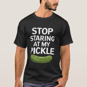 Mat stoppas vid min Vuxen Pickle-burk T Shirt