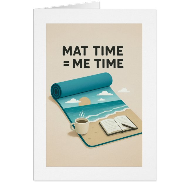 Mat Tid=Min Tid Hälsningskort (Framsidan)