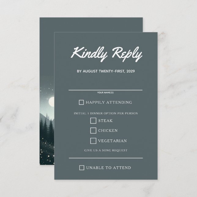 Mat-val för bergsmagi OSA kort (Fram/baksida)