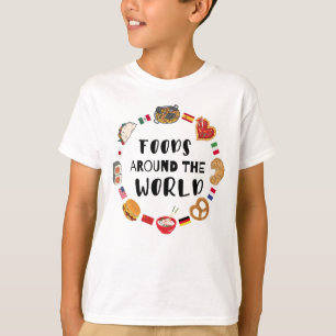 Mat värld runt t shirt