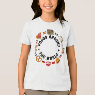 Mat värld runt t shirt
