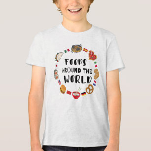Mat värld runt t shirt