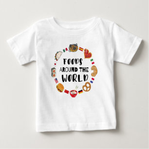 Mat värld runt t shirt