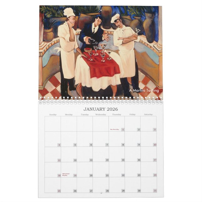 Mat & vin | målningarna av Andrea… Kalender (Jan 2026)