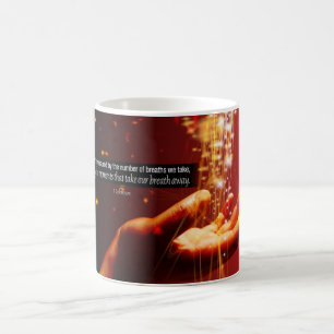 Mäta den inspirera muggen för liv kaffemugg