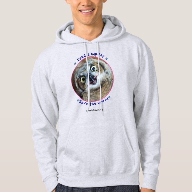 Mata en Raptor med Athena Hoodie (Framsida)