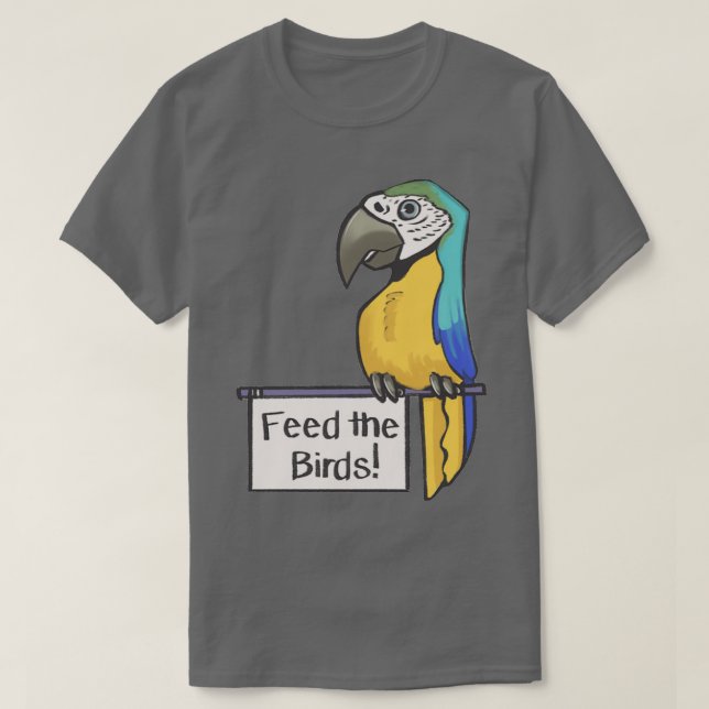 Mata fåglar t shirt (Design framsida)