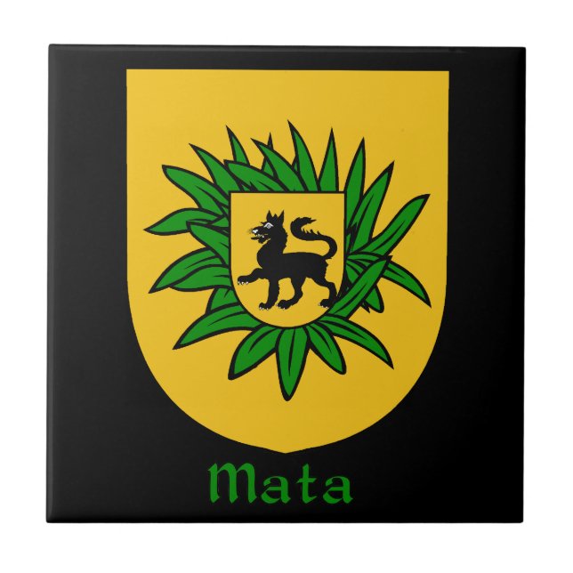 Mata Family Shield Kakelplatta (Framsidan)