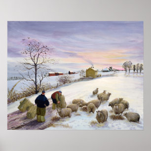 Mata får i vinter poster