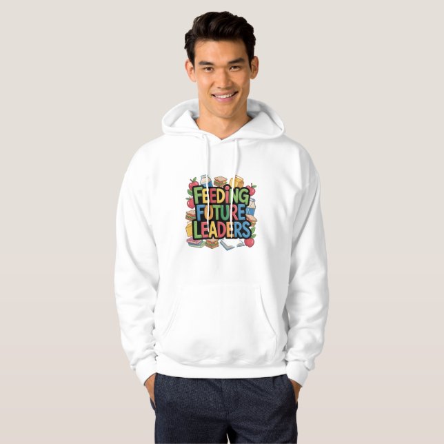 Mata framtida ledare hoodie (Hel framsida)