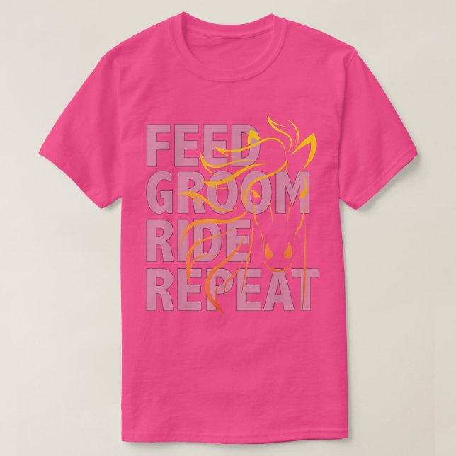 MATA GROOM RIDA UPPREPA Häst Ryttare T  Shirt (Design framsida)