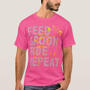 MATA GROOM RIDA UPPREPA Häst Ryttare T Shirt