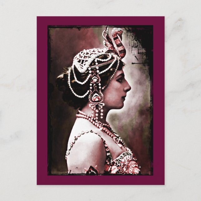 Mata Hari 1910 Vykort (Framsida)