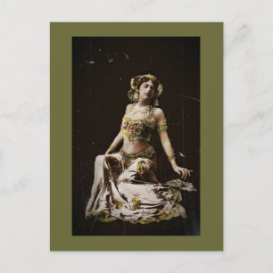 Mata Hari i Harem Costume Vykort