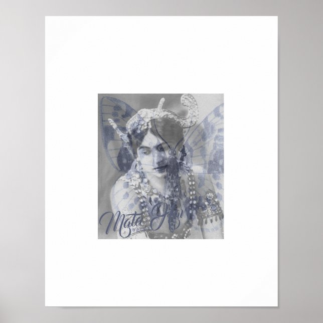 Mata Hari – Margaretha Geertruida – butterfly Poster (Framsidan)