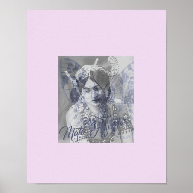Mata Hari - Margaretha Geertruida - butterfly Poster (Framsidan)