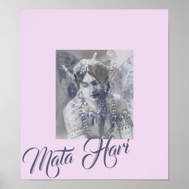 Mata Hari – Margaretha Geertruida – butterfly Poster (Framsidan)