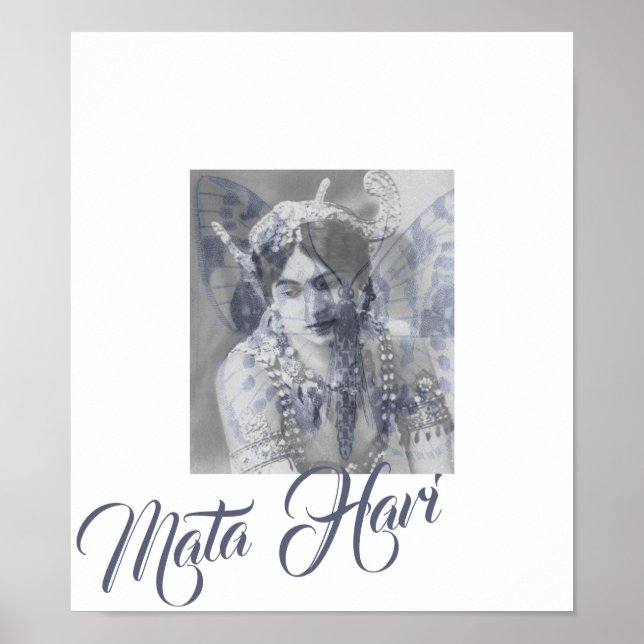 Mata Hari - Margaretha Geertruida - butterfly Poster (Framsidan)