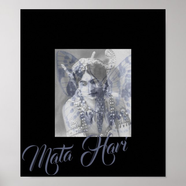 Mata Hari – Margaretha Geertruida – butterfly Poster (Framsidan)