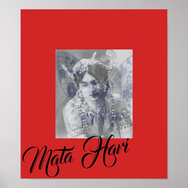 Mata Hari – Margaretha Geertruida – butterfly Poster (Framsidan)