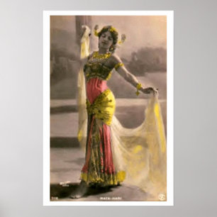 Mata Hari tjuserskaSeductress vintage affisch