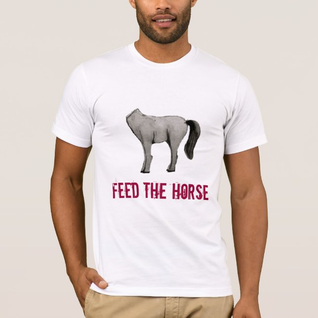 Mata hästen t-shirt (Framsida)