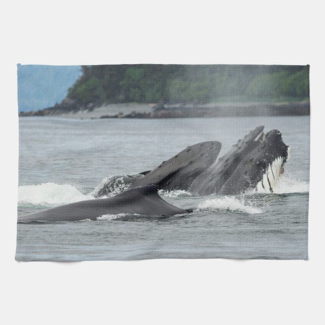 Mata Humpback Whales Kökshandduk (Horisontell)