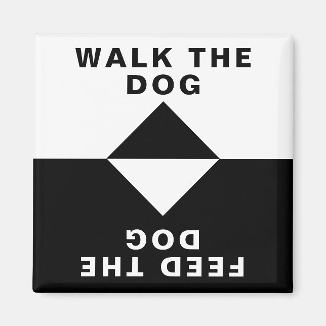 Mata Hund. Magnet (Framsidan)