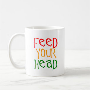 mata huvudet kaffemugg