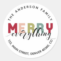 Mata in allt färglöst returadressetikett