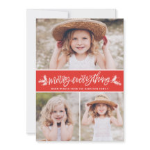 Mata in allt Gräs Grenar Red Photo Collage