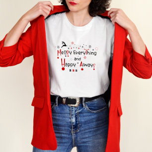 Mata in allt Modern Festive Helgdag-jul T Shirt