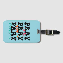 Mata in bagagetaggen bagagebricka