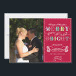 Mata in Bright Helgdagars Modern Photo jul Julkort<br><div class="desc">FÄRG PALETTE: Vattenslatblått, kalk, emerald grönt, rött och vitt DESIGN COLLECTION: Colorful, Modern Merry & Bright themed, chalkboard doodle art, grafiskt skript, stil fotofamilj porträtt julkort. Typografin stil skriver: "Önskar en helgdag som är både glad och ljus!" med utrymme för att du ska kunna anpassa kortet med din familj namn,...</div>