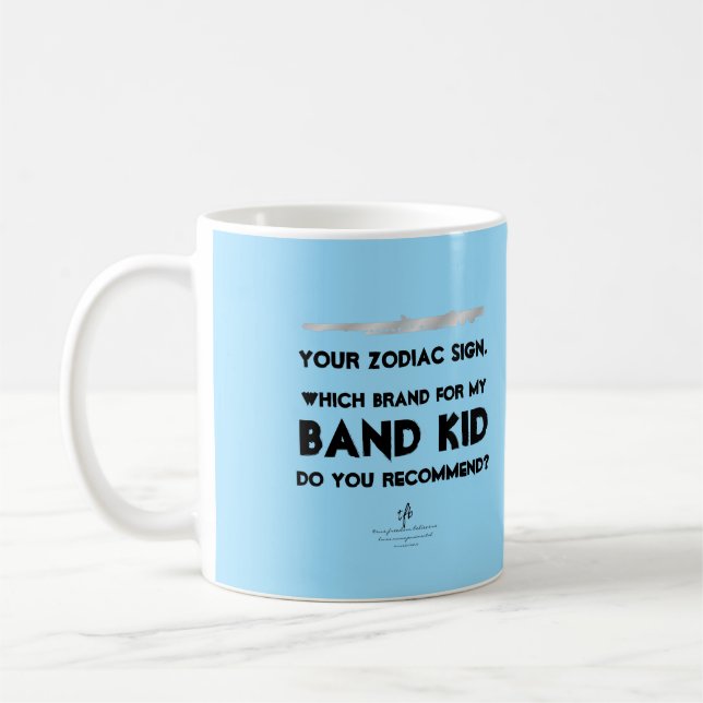 Mata in din zodiaksignatur Glasblå antiISO Kaffemugg (Vänster)