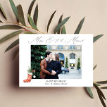 Mata in och gifta dig med Elegant-foto<br><div class="desc">Skicka lite glädje över helgdag eller jul och förlovning med ditt Merry och gifta dig med ett fotokort för att lagra Elegant.</div>