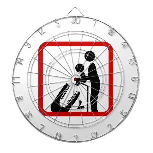 Mata inte Baby till Crokodile Zoo-signalen Darttavla (Framsidan)