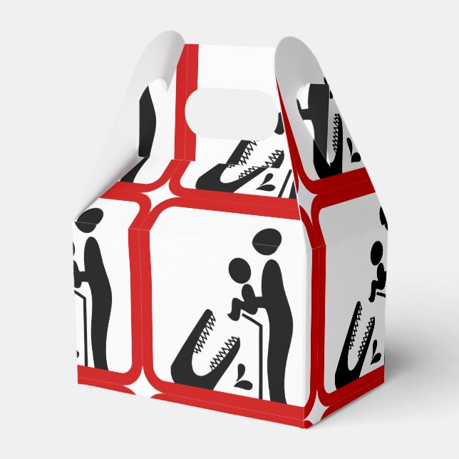 Mata inte Baby till Crokodile Zoo-signalen Presentaskar (Framsidan Sidan)