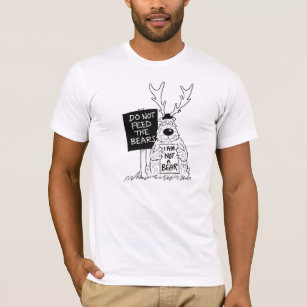 Mata inte björnarna roliga T-tröja T-shirt