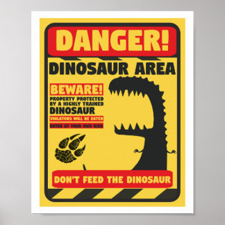 Mata inte dinosauren poster