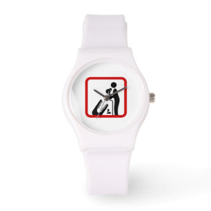Mata inte dotter till Crokodile Zoo-signalen Armbandsur