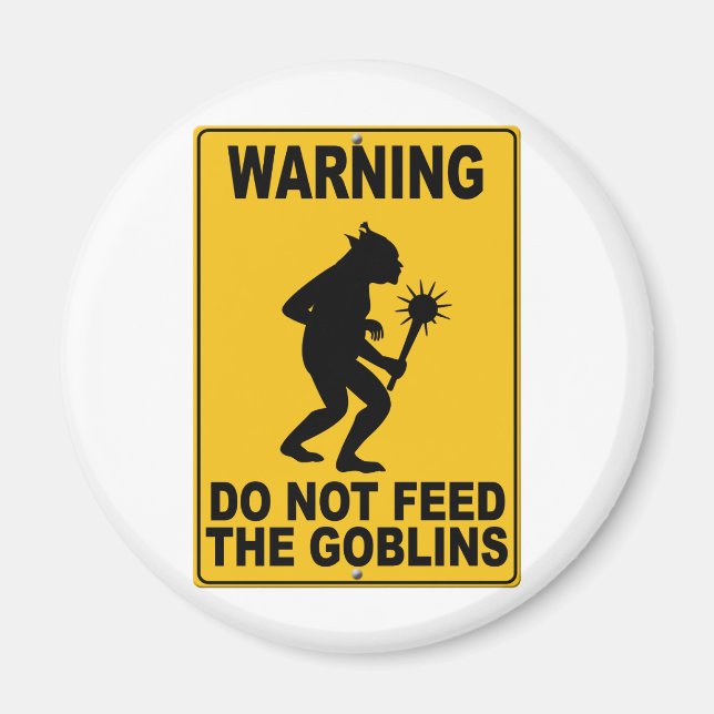 Mata inte Goblins. Magnet (Framsidan)