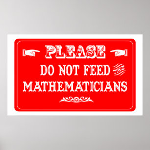 Mata inte matematiker poster