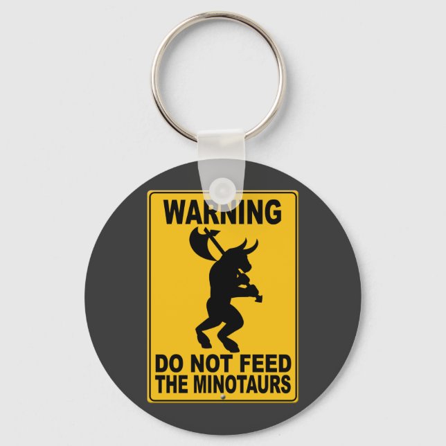 Mata inte Minotaurs Nyckelring (Framsida)
