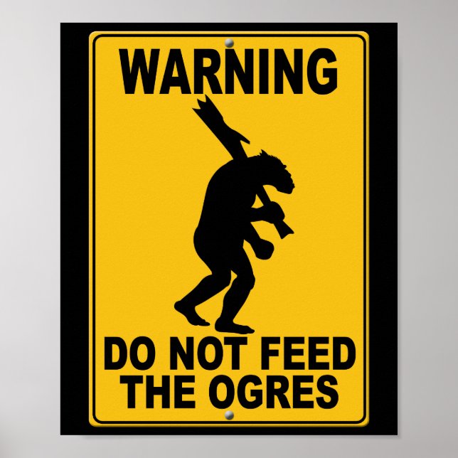 Mata inte Ogres Poster (Framsidan)