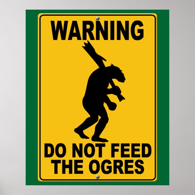 Mata inte Ogres Poster (Framsidan)
