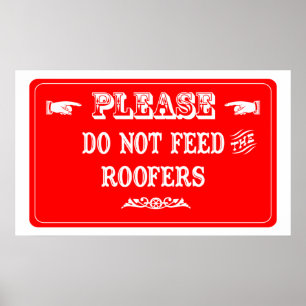 Mata inte roofersna poster